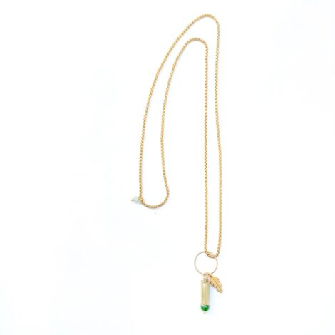 colar bullet verde