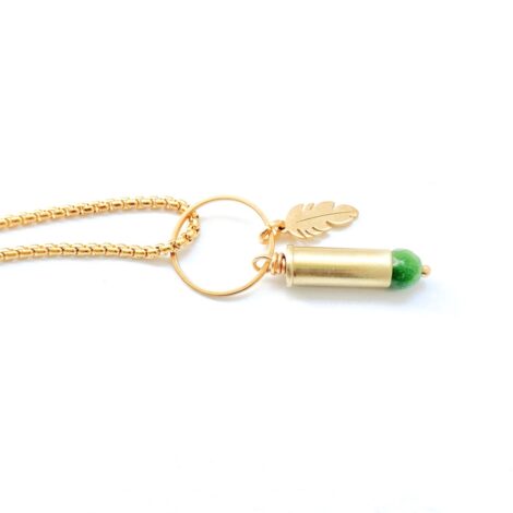 colar bullet verde
