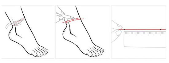 ankle measurements