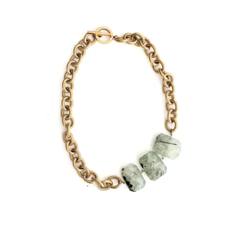 colar satiah verde