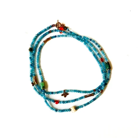 colar isabeau azul