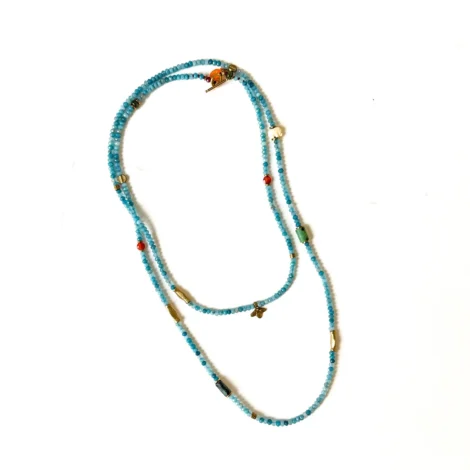 colar isabeau azul
