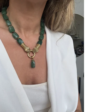 scarlet aventurine necklace