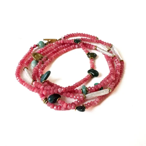 colar isabeau rosa